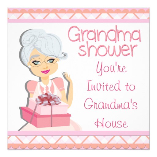 Grandma Baby Shower Invitations Personalized Grandma Invitations