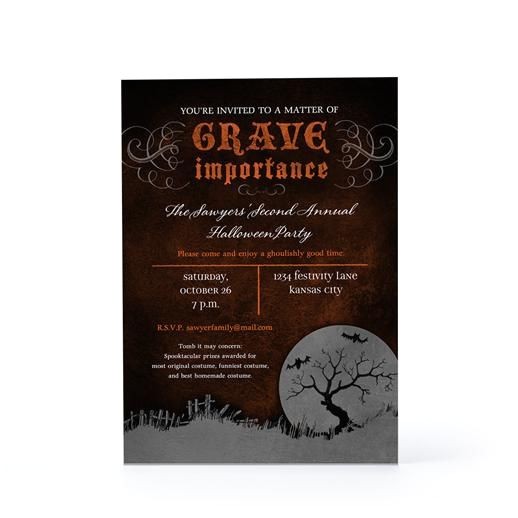 Hallmark Halloween Party Invitations A Matter Of Grave Importance Halloween Invitation