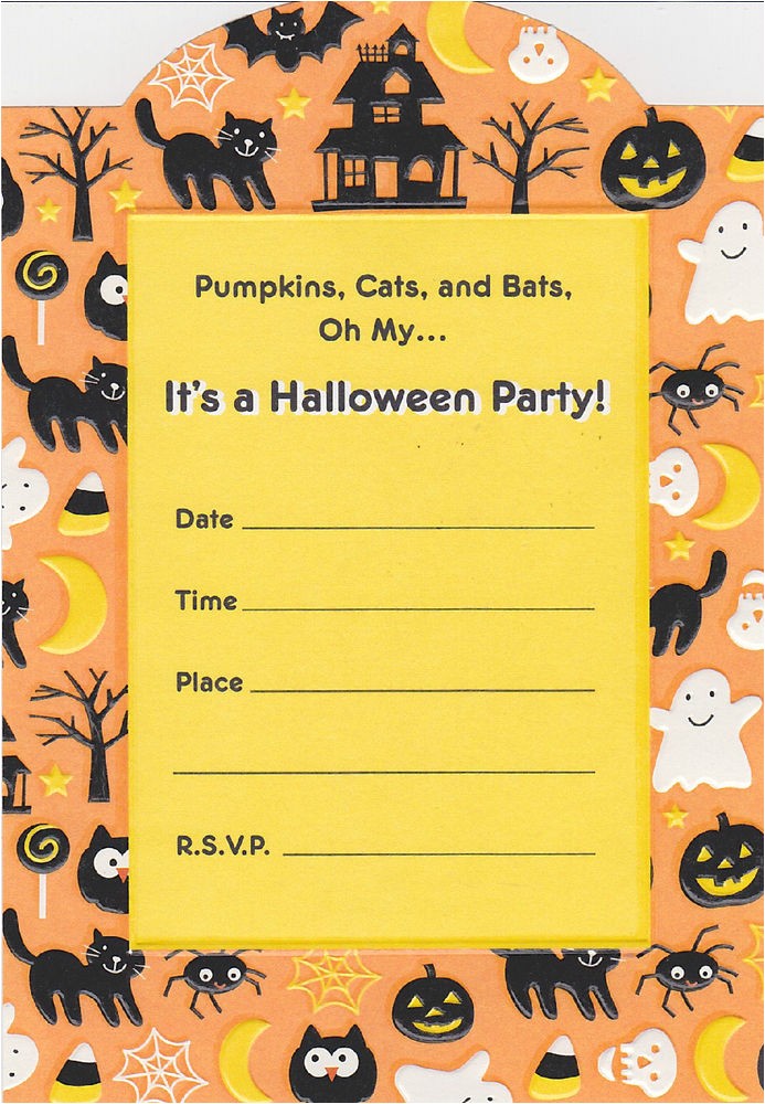 Hallmark Halloween Party Invitations Cute Halloween Party Invitations Pumpkins Invites Hallmark