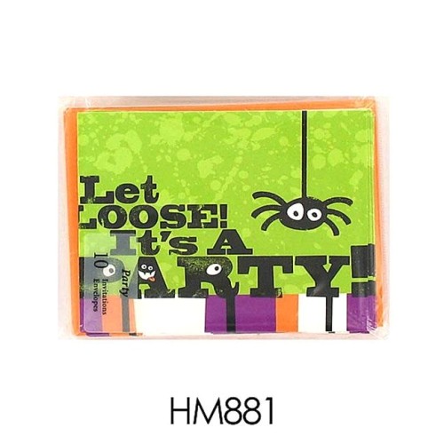 Hallmark Halloween Party Invitations Hallmark Let Loose 10 Pack Halloween Party Invitations