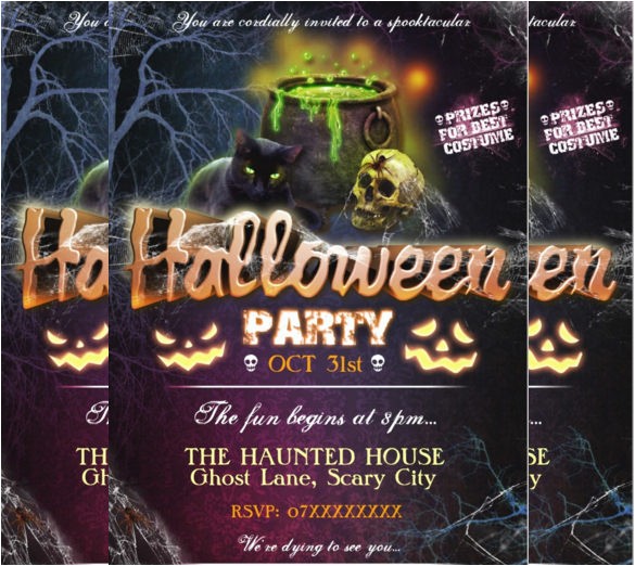 Halloween Birthday Party Custom Invitations 35 Halloween Invitation Free Psd Vector Eps Ai