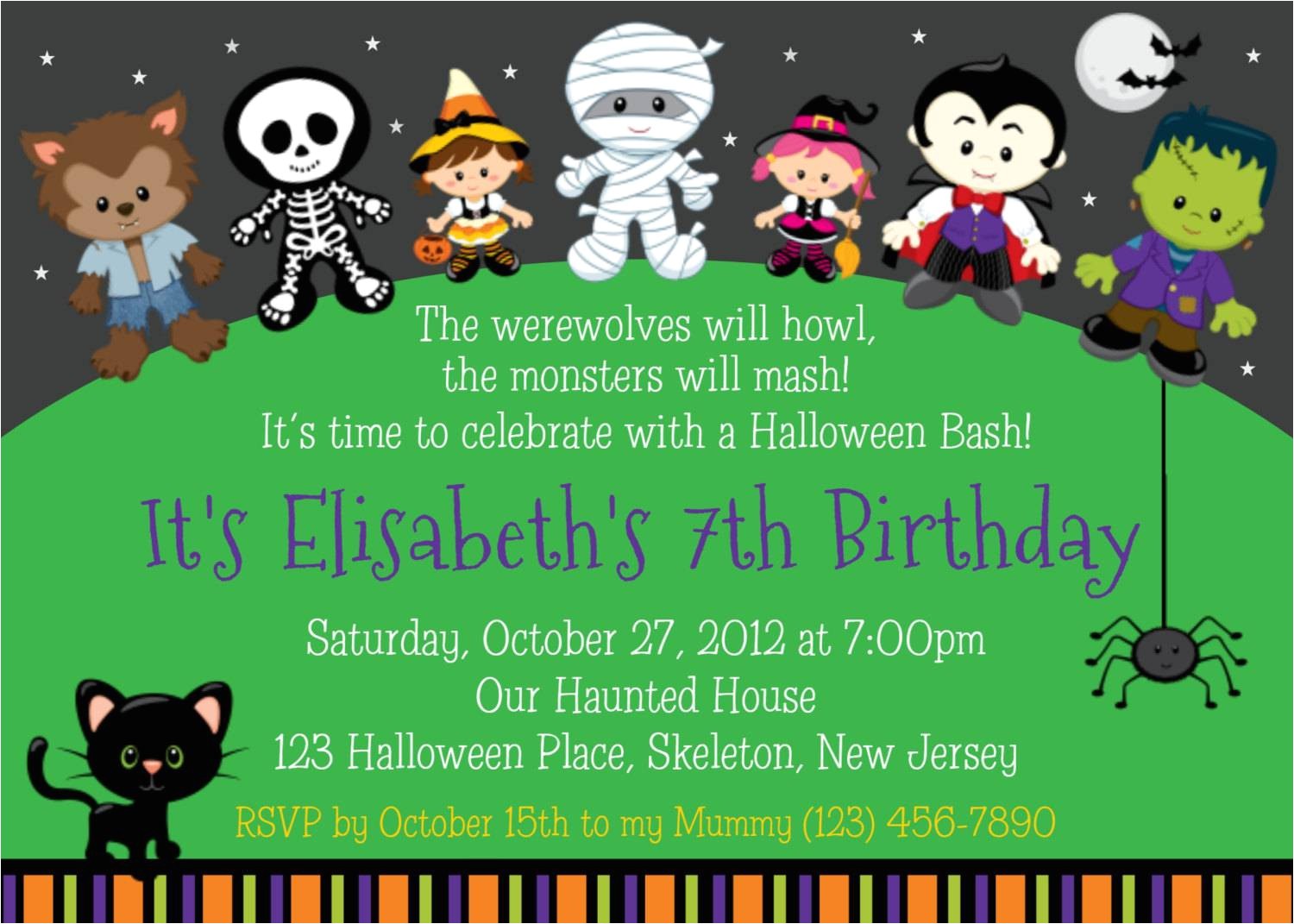 Halloween Birthday Party Custom Invitations Halloween Party Invitation Ideas Party Invitations Templates