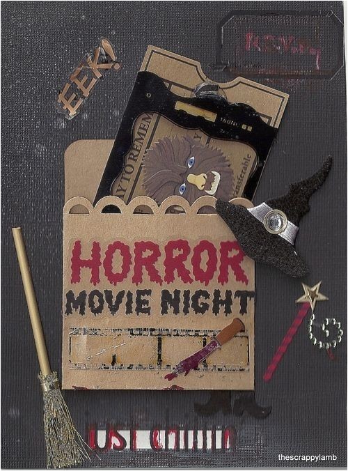 Halloween Movie Party Invitations Halloween Movie Night Invitation Idea