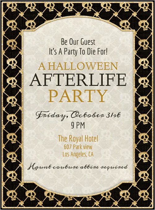 Halloween Party Invite Template Free Free Printable Halloween Party Invitations Templates