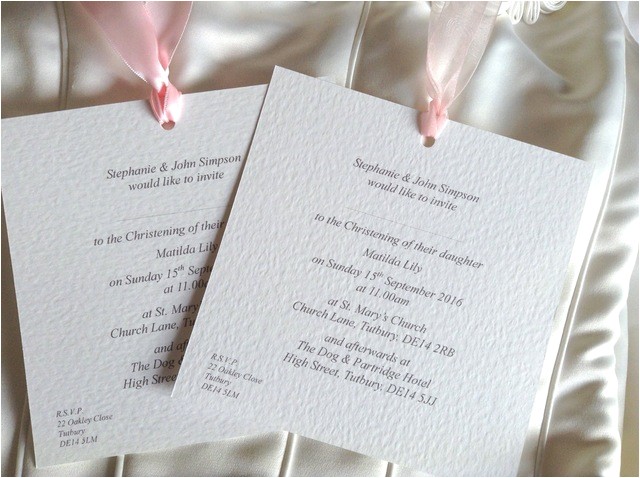 Handmade Baptism Invitations Uk Handmade Chantilly Christening Invitations and Baptism