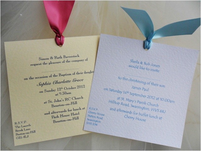 Handmade Baptism Invitations Uk Handmade Chantilly Christening Invitations and Baptism