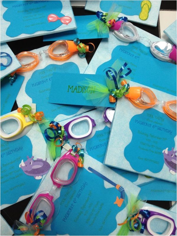 Handmade Pool Party Invitation Ideas Best 25 Swimming Party Favors Ideas On Pinterest