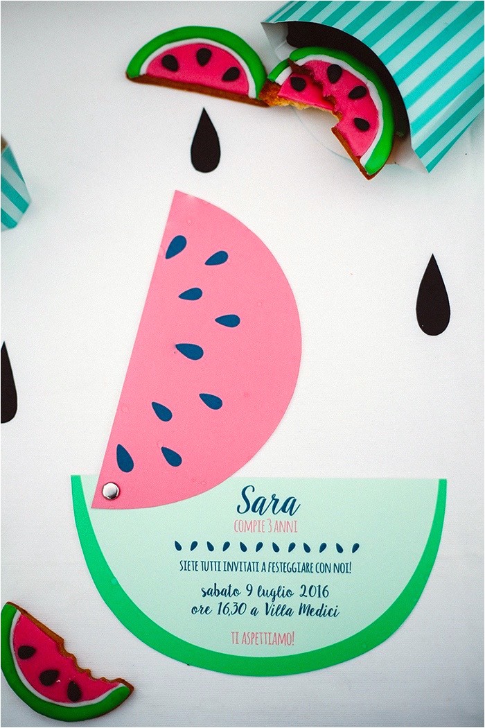 Handmade Pool Party Invitation Ideas Kara S Party Ideas Watermelon Birthday Party
