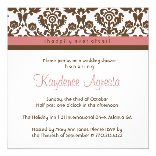 Happily Ever after Bridal Shower Invitations Happily Ever after Wedding Shower Invitation 5 25" Square