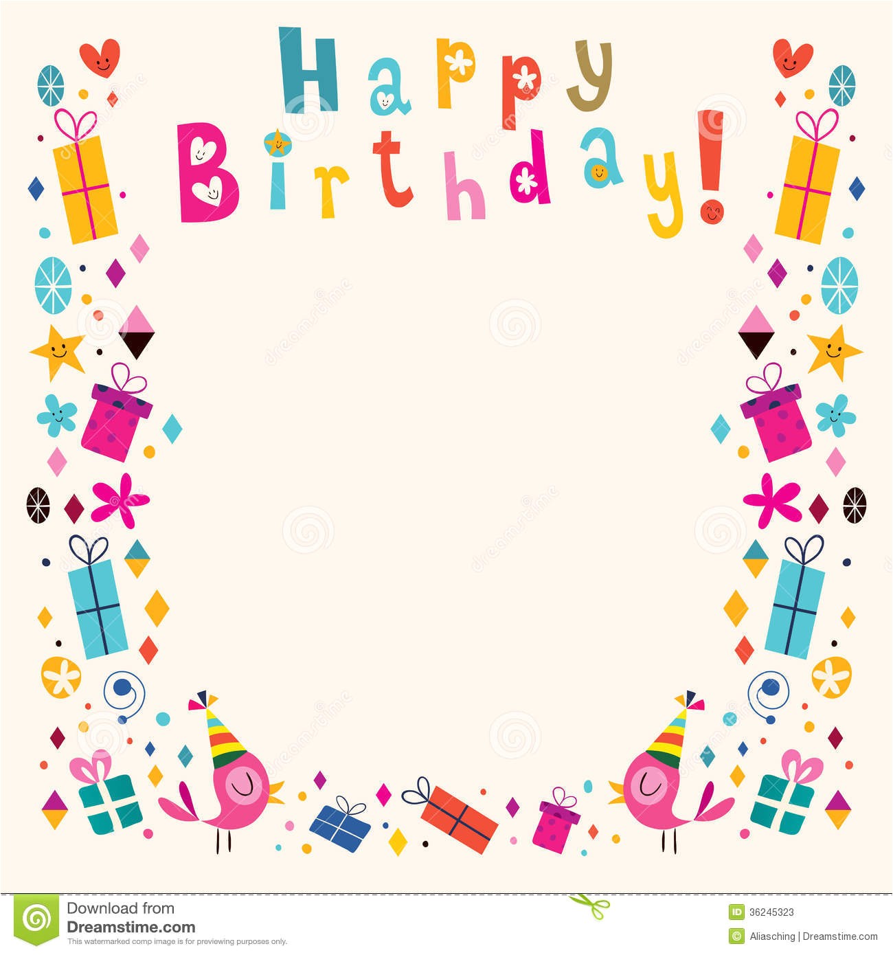 Happy Birthday Invitation Frames Happy Birthday Frame Clipart 38