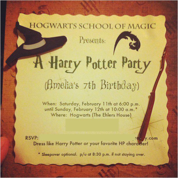 Harry Potter Birthday Invites Free Printables Free Printable Harry Potter Birthday Invitations Printable