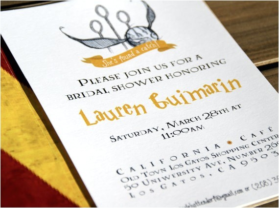 Harry Potter themed Bridal Shower Invitations 50 Best Harry Potter Ideas for Weddings