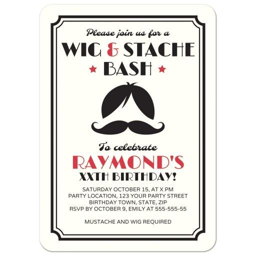 Hat and Wig Party Invitations 19 Best Birthday Party Ideas for Boys Images On Pinterest