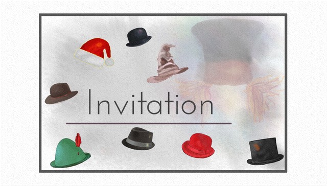Hat and Wig Party Invitations Mad Hatter Party theme Ideas