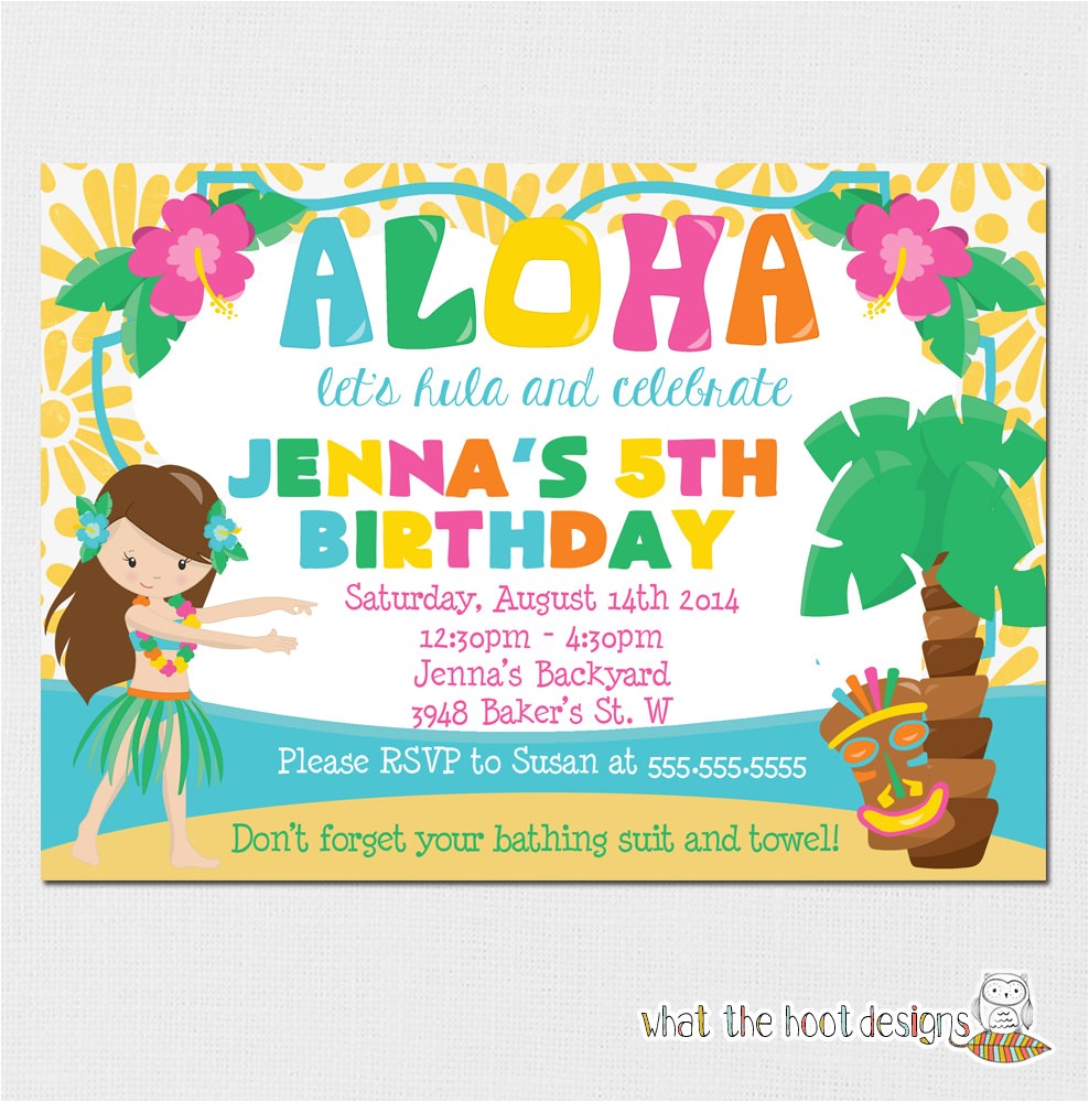 Hawaii theme Party Invites Luau Invitation Luau Birthday Party Luau Pool Party Hawaii theme Party Invites Luau Invitation Luau Birthday Party Luau Pool Party