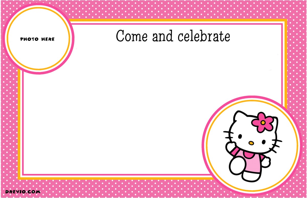 Hello Kitty 2nd Birthday Invitation Wording Free Personalized Hello Kitty Birthday Invitations