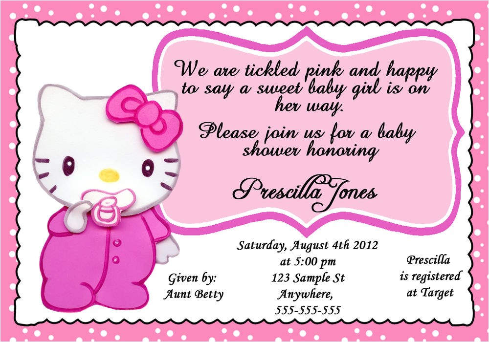 Hello Kitty Baby Shower Invitations Free Personalized Baby Hello Kitty Baby Shower Girl Invitation Hello Kitty Baby Shower Invitations Free Personalized Baby Hello Kitty Baby Shower Girl Invitation