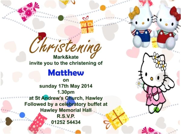 Hello Kitty Baptismal Invitation Layout 30 attractive Free Hello Kitty Invitations that You Will