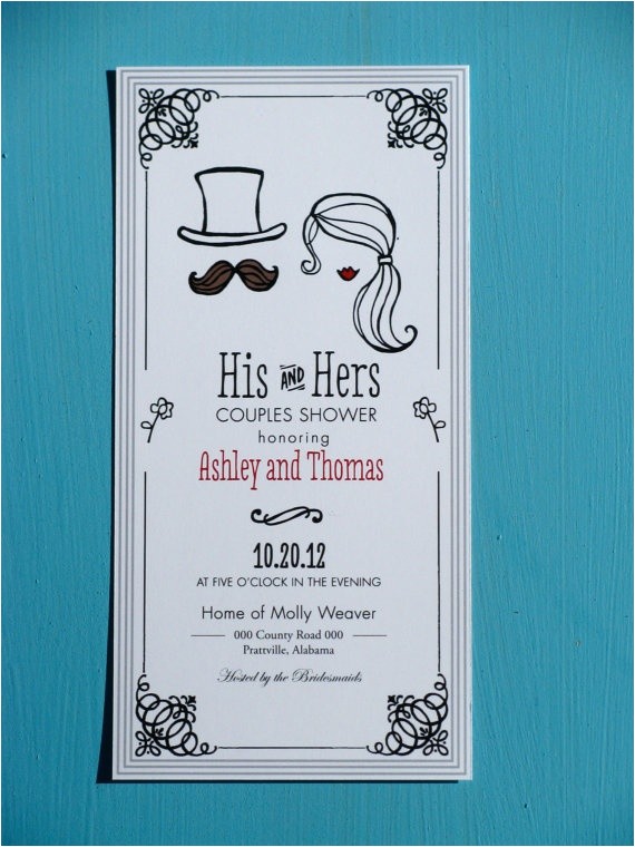 His and Hers Bridal Shower Invitations Paige Burton I Love This One 50 His and Hers Shower His and Hers Bridal Shower Invitations Paige Burton I Love This One 50 His and Hers Shower