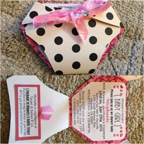 Homemade Baby Shower Invitations for Girls Diy Baby Girl Shower Invitations Ideas