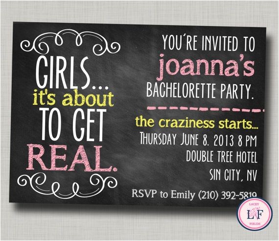 Homemade Bachelorette Party Invitations Bachelorette Party Invitation Printable Chalkboard Homemade Bachelorette Party Invitations Bachelorette Party Invitation Printable Chalkboard