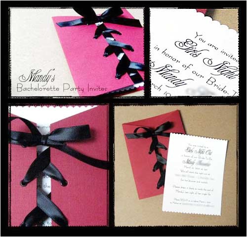 Homemade Bachelorette Party Invitations Invitations Homemade Bachelorette Party Invitations Invitations