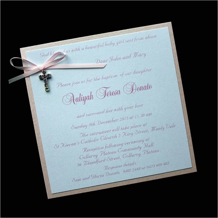 Homemade Baptism Invitations Baptism & Naming Day Invitations astijano Handmade