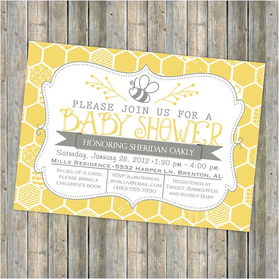 Honey Bee Bridal Shower Invitations Bee Baby Shower Invitation Bee and Honey B Typography Honey Bee Bridal Shower Invitations Bee Baby Shower Invitation Bee and Honey B Typography