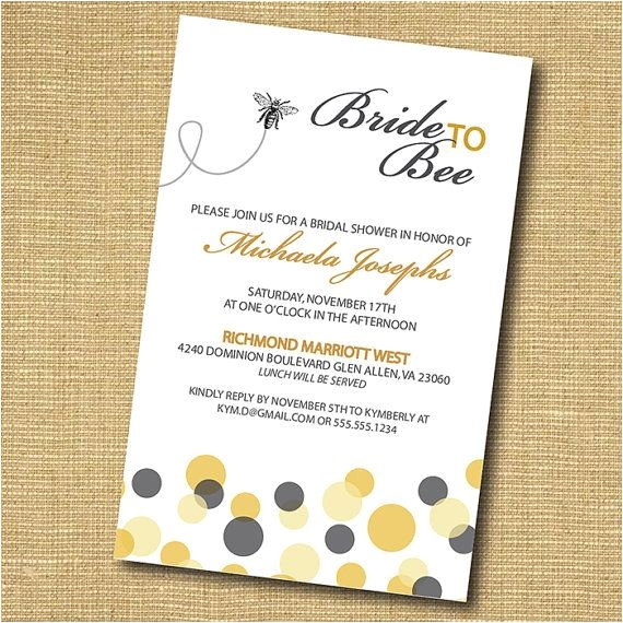 Honey Bee Bridal Shower Invitations Bride to Bee Printable Bridal Shower Invitation Honey Bee Bridal Shower Invitations Bride to Bee Printable Bridal Shower Invitation