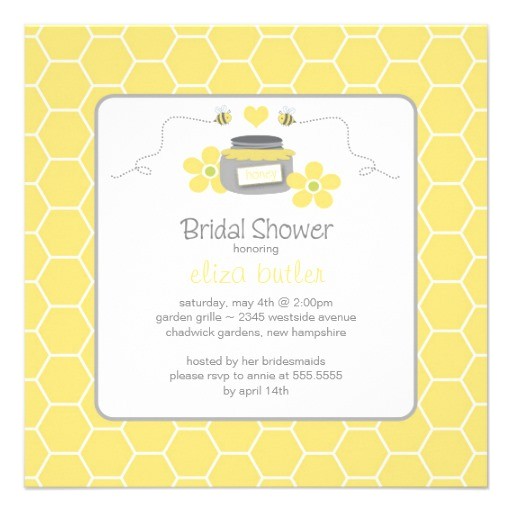 Honey Bee Bridal Shower Invitations Honey Bee Honey B Yellow Bridal Shower 5 25×5 25 Square Honey Bee Bridal Shower Invitations Honey Bee Honey B Yellow Bridal Shower 5 25×5 25 Square