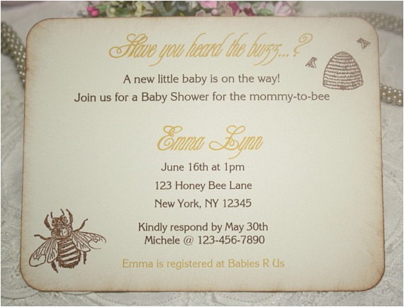 Honey Bee Bridal Shower Invitations Items Similar to Baby Shower Invitation Honey Bee Honey Bee Bridal Shower Invitations Items Similar to Baby Shower Invitation Honey Bee