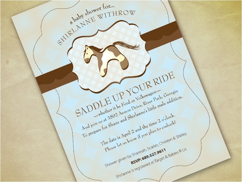 Horse themed Baby Shower Invitations Baby Shower Invitations Horse theme Horse themed Baby Shower Invitations Baby Shower Invitations Horse theme