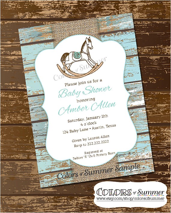 Horse themed Baby Shower Invitations Rocking Horse Baby Shower Ideas Baby Shower Ideas