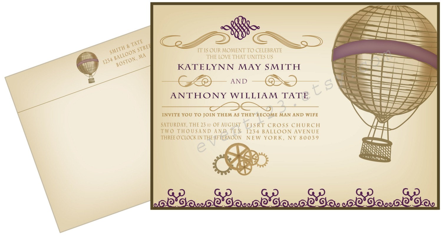 Hot Air Balloon Bridal Shower Invitations Custom Hot Air Balloon Invitation Invitation Wedding Hot Air Balloon Bridal Shower Invitations Custom Hot Air Balloon Invitation Invitation Wedding