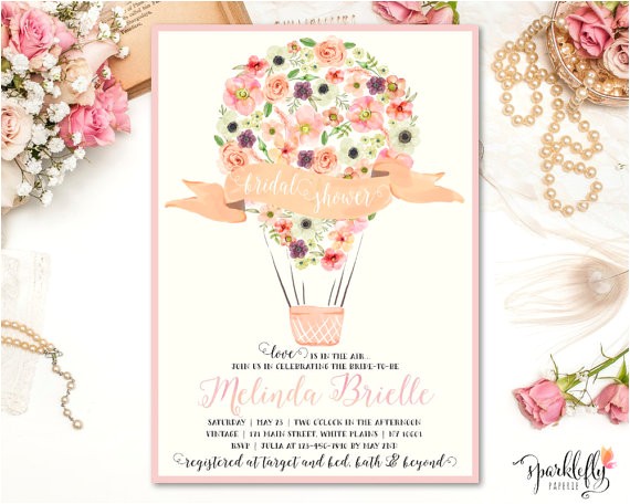 Hot Air Balloon Bridal Shower Invitations Hot Air Balloon Bridal Baby Shower Invitation Watercolor Hot Air Balloon Bridal Shower Invitations Hot Air Balloon Bridal Baby Shower Invitation Watercolor