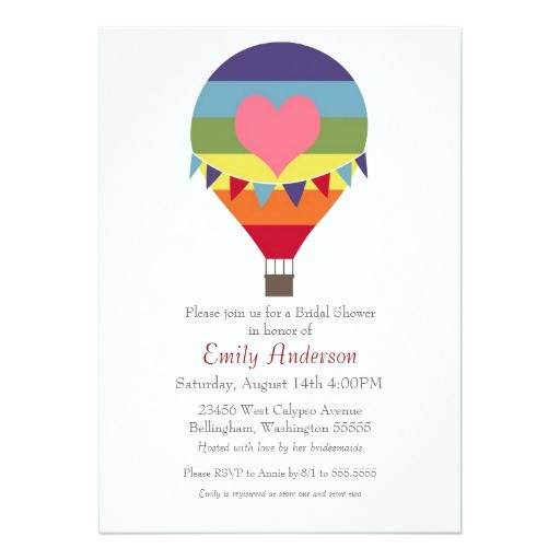 Hot Air Balloon Bridal Shower Invitations Rainbow Hot Air Balloon Bridal Shower Invitations Hot Air Balloon Bridal Shower Invitations Rainbow Hot Air Balloon Bridal Shower Invitations