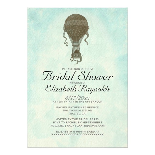 Hot Air Balloon Bridal Shower Invitations Vintage Hot Air Balloon Bridal Shower Invitations Hot Air Balloon Bridal Shower Invitations Vintage Hot Air Balloon Bridal Shower Invitations