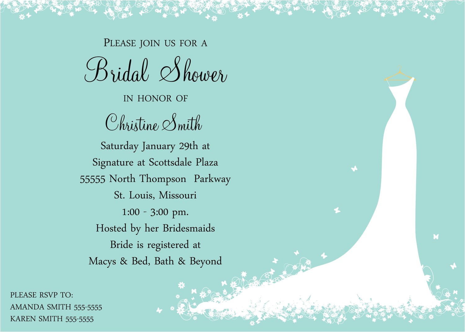 How to Word Bridal Shower Invitations Bridal Shower Invitation Bride