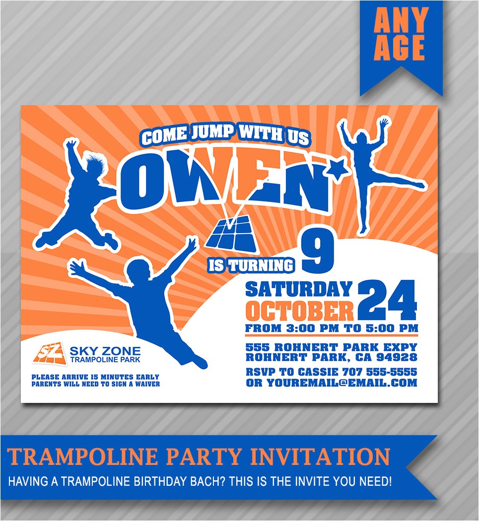 Http Urban Air Trampoline Park Download Birthday Party Invitations Trampoline Park Birthday Party Invitations Invitation