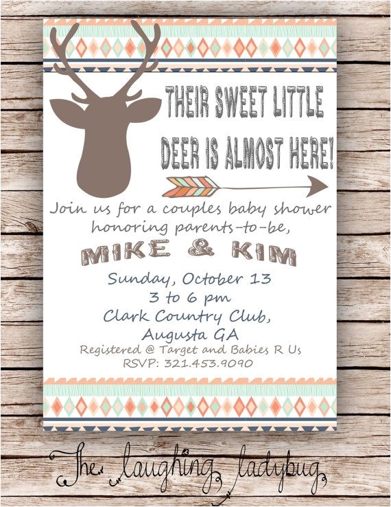 Hunting themed Baby Shower Invitations 25 Best Ideas About Deer Baby Showers On Pinterest