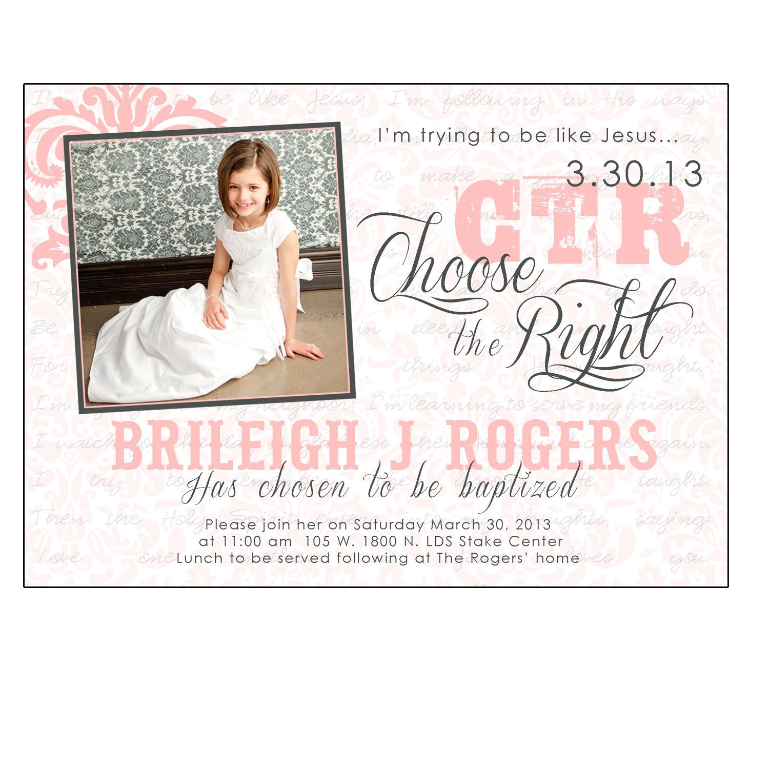 Inexpensive Baptism Invitations Baptism Invitations Cheap Baptism Invitations