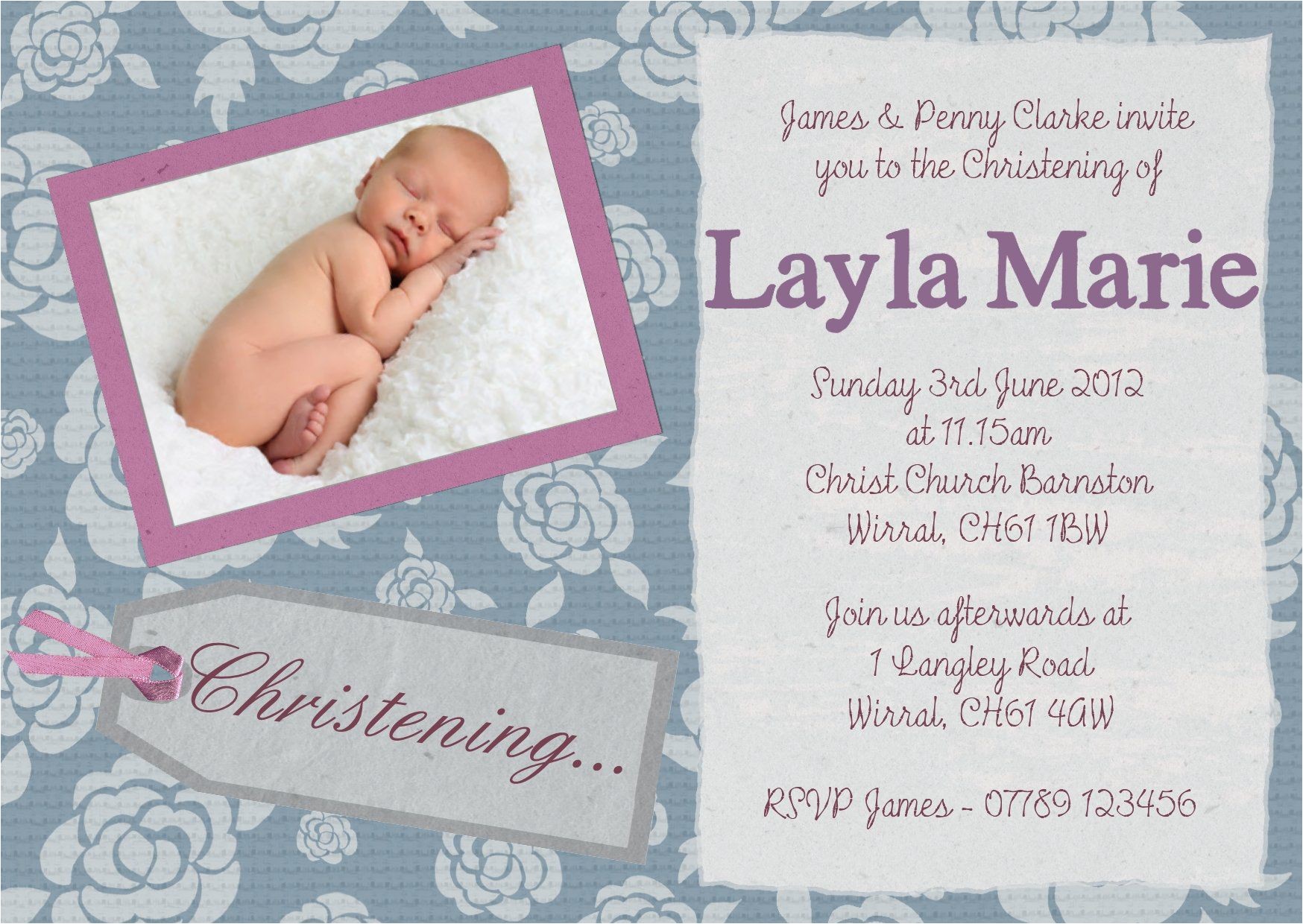 Invitation Card Design for Baptism Christening Invitation Cards Christening Invitation