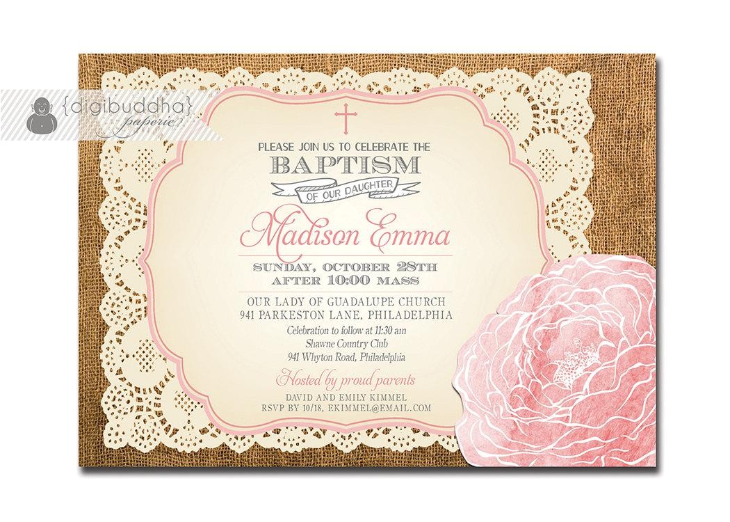 Invitation Card for Baptism Of Baby Girl Baptism Invitation Free Baptism Invitations to Print