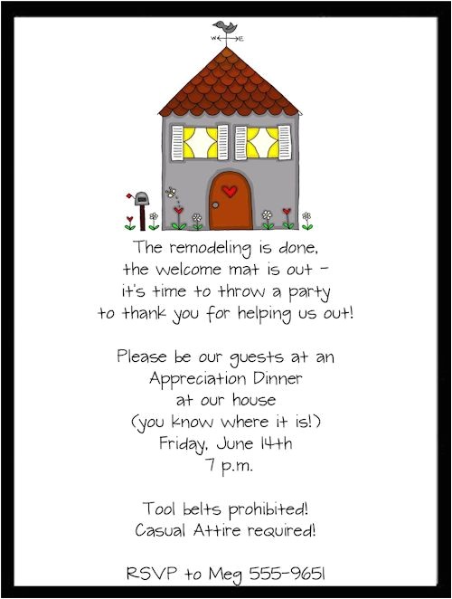 Invitation for A Housewarming Party Housewarming Party Invitation Wording