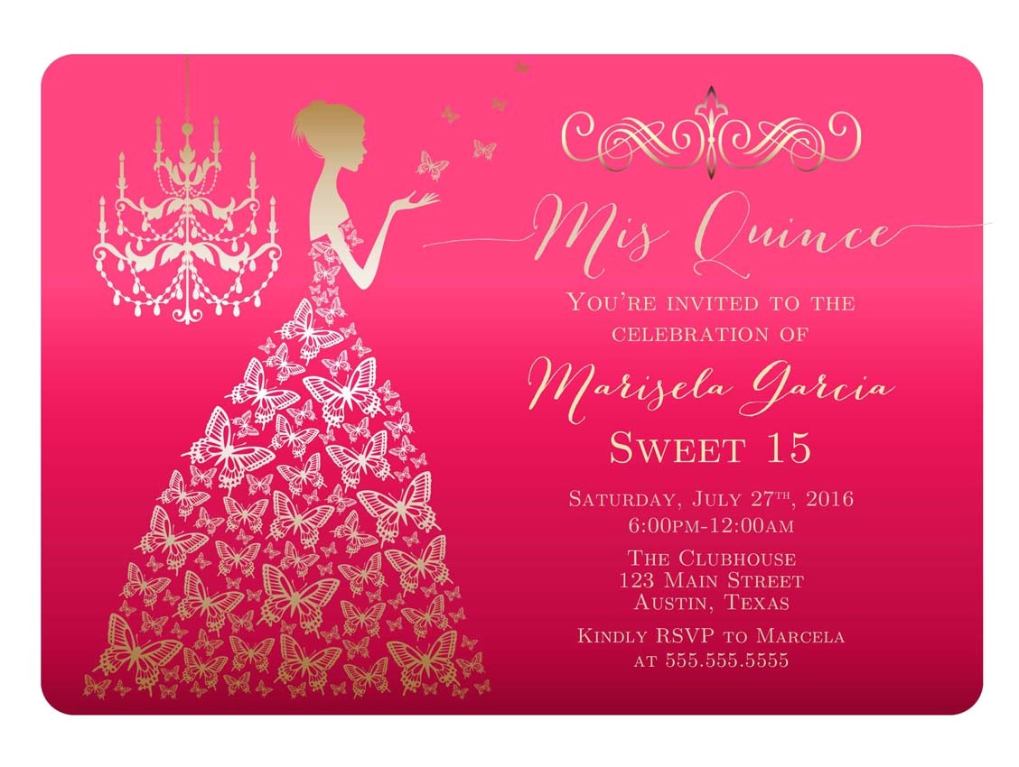 Invitation for A Quinceanera Quinceaneras Invitations Quinceaneras Invitations for
