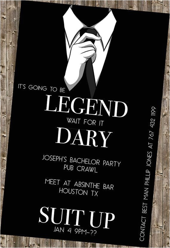 Invitation for Bachelor Party Wording Bachelor Party Invite Legendary Himym Invitation for Bachelor Party Wording Bachelor Party Invite Legendary Himym