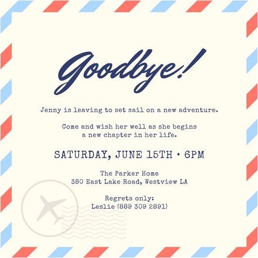 Invitation for Farewell Party Wording Party Farewell Party Invitation as Your Ideas Amplifyer