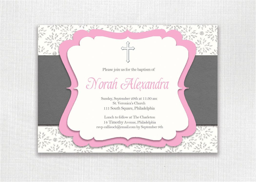 Invitation Wording for Baptism and Birthday Birthday Invitations 1st Birthday Baptism Invitations