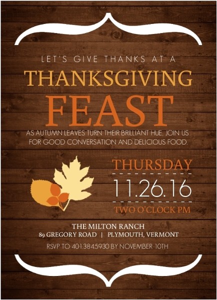 Invitation Wording for Thanksgiving Party Thanksgiving Card Wording Ideas From Purpletrail