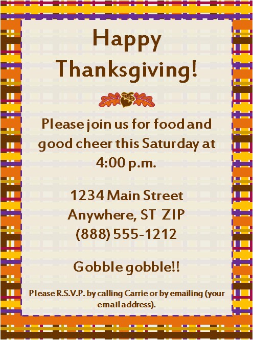 Invitation Wording for Thanksgiving Party Thanksgiving Party Invitation Party Ideas